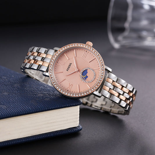 Fossil ladies watch sun&moon working maurya watch