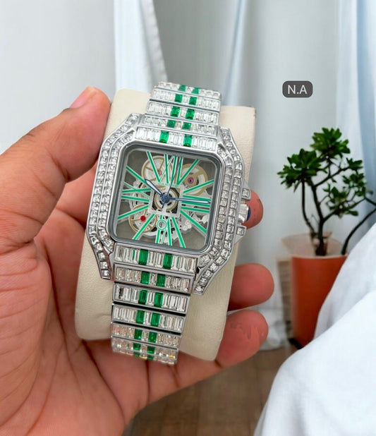 CARTIER MODEL-SANTOS DE CARTIER full Daimond