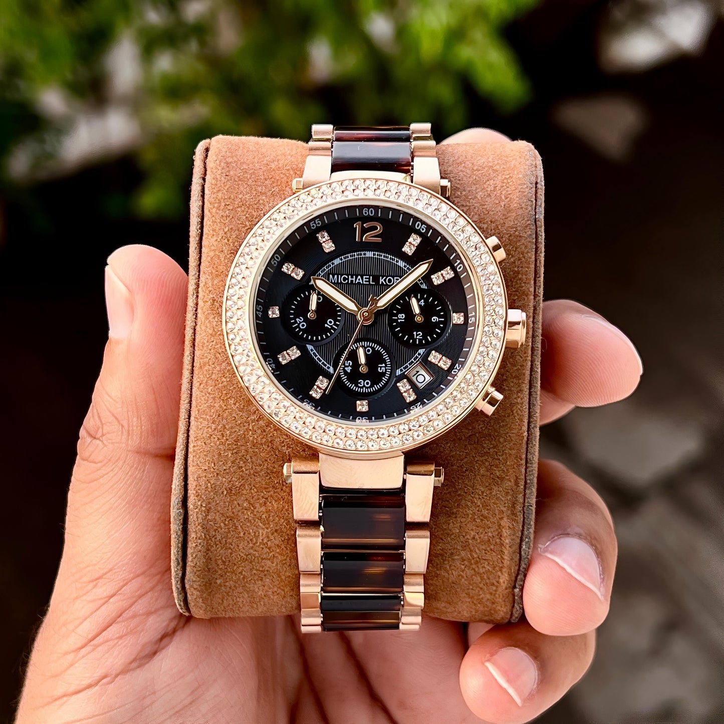 🔥 MICHAEL KORS PARKER CHRONOGRAPH – WEEKEND SPECIAL OFFER! | ROSE GOLD & LEOPARD PRINT | 7AA PREMIUM EDITION 🔥