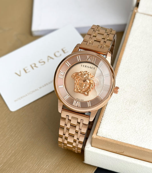 Versace Rose gold metal chain