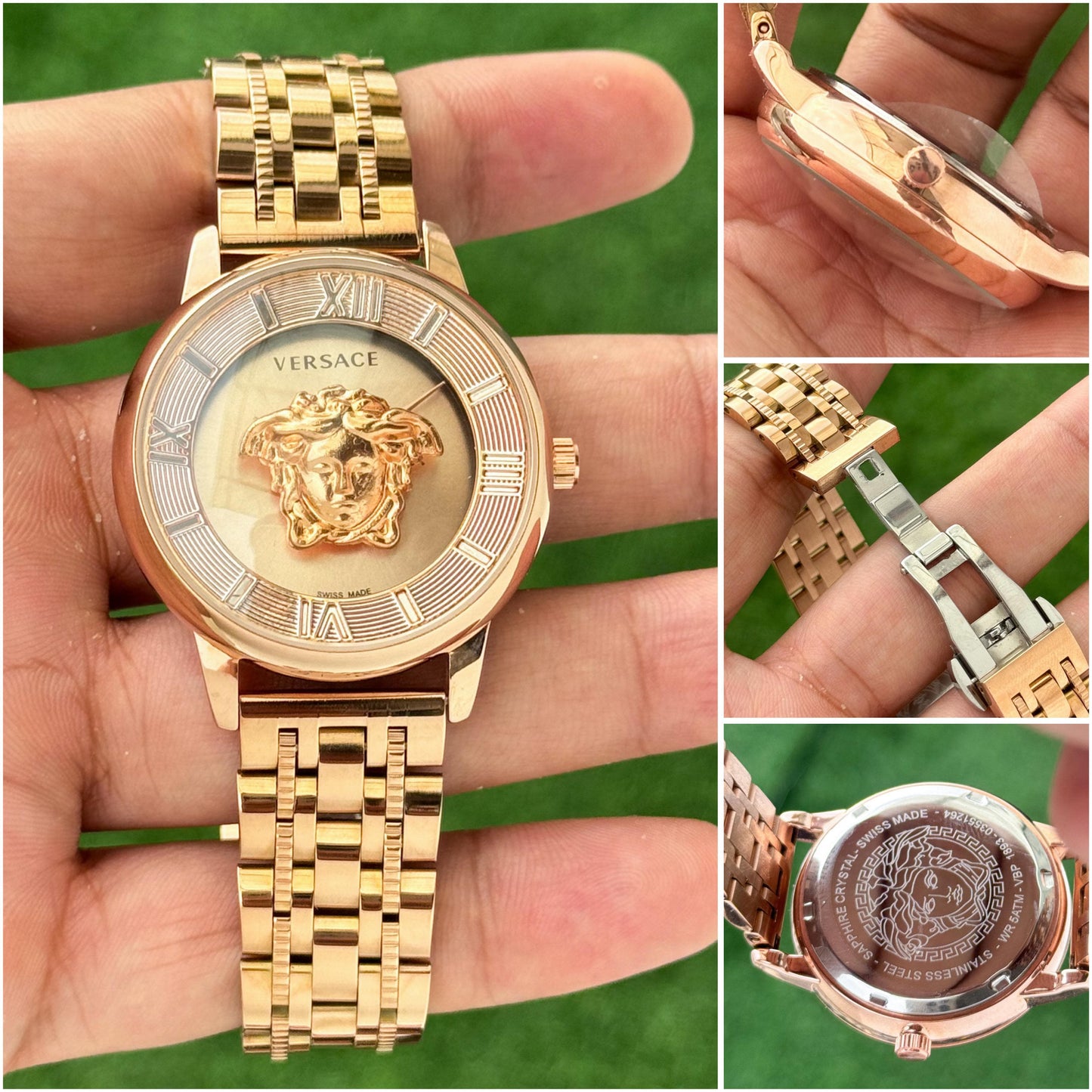 Versace Rose gold metal chain