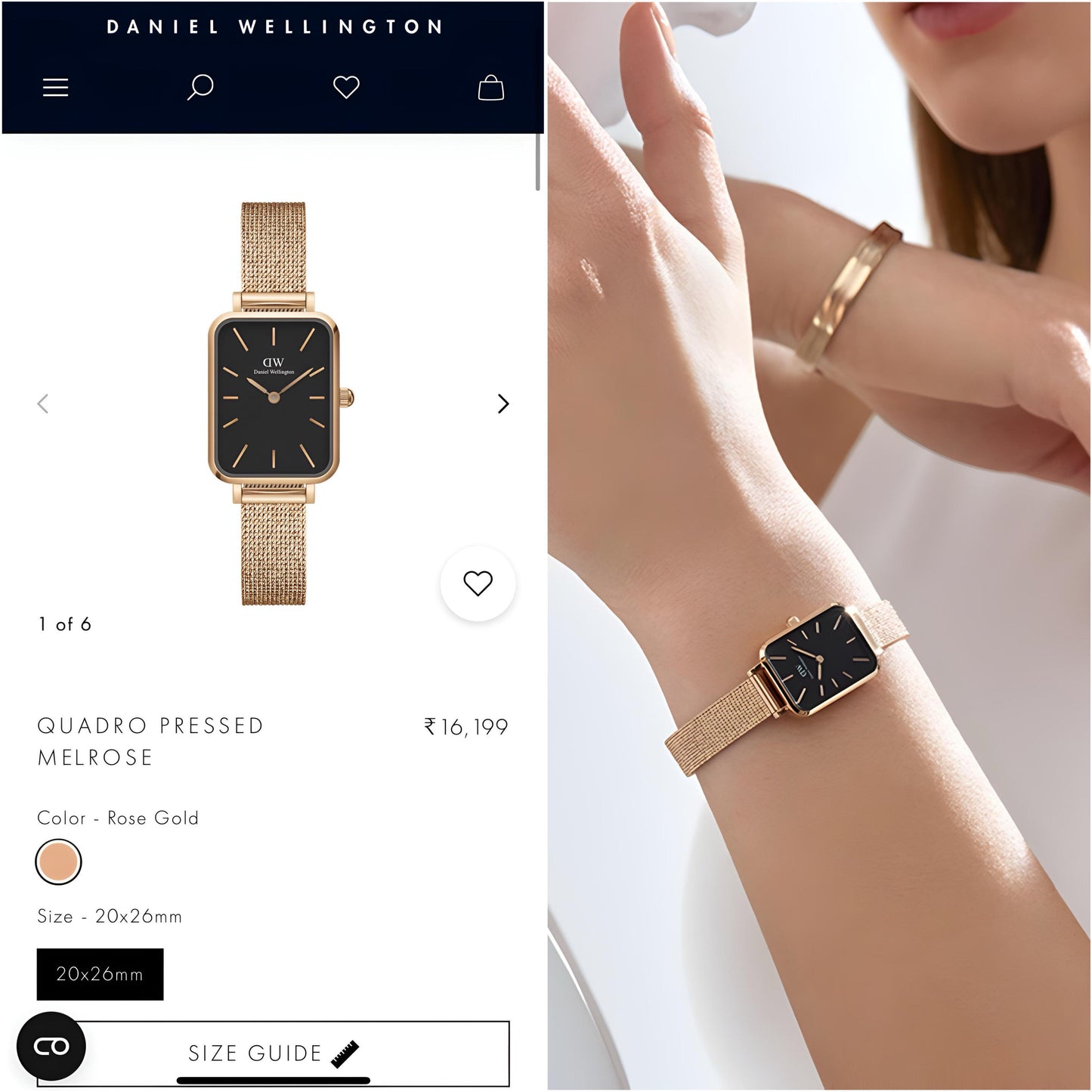Daniel Wellington QUADRO DW00100484